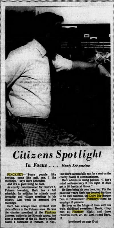 Dairy Dip Drive-In (Dairy Dip Burger Den) - May 1972 Article On Herb Schenden (newer photo)